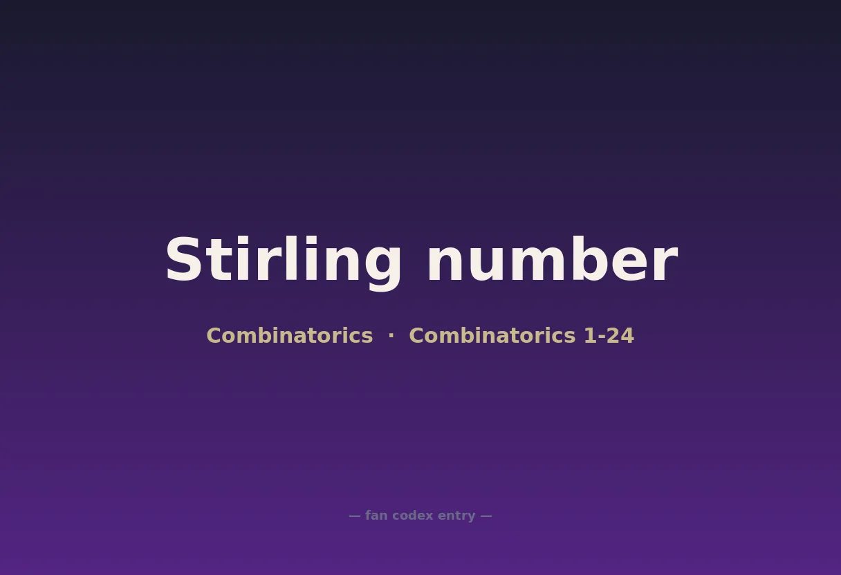 Stirling number